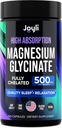 Magnezyum Glycinate 500MG - Uyku için - Yüksek Abvitamin Chelated Mag Supplement - Glicinato De Magnesio 400 mg + 100 mg - Çocuklar için 200 Vegan Capsules