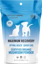 Om Mushroom Matrix Pet - Canine | Maksimum Kurtarma | USA Grown Human-Grade Organic Mushroom Toz Pet Supplement | Optimal Health & Senior Care for Dogs & Cats | 100 Grams, 3.5 ozz