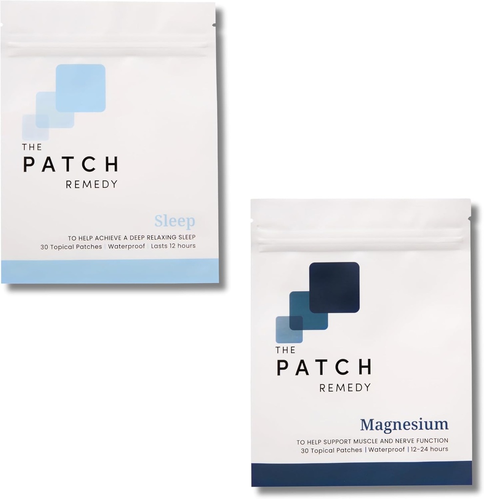 Patch Remedy Sleep ve Magnezyum Glycinate Patch Kit | Mineral & Sleep Topical Support