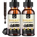 (2-πακέτο) Υψηλής Ικανότητας Shilajit καθαρό ιμαλαϊκό οργανικό υγρό συμπλήρωμα, Shilajit Resin Drop για άνδρες και γυναίκες, Max Potency 85+ καθαρό ίχνη ορυκτών & Fulvic οξύ για την ενέργεια, Μεταβολισμός & ανοσοποιητική υποστήριξη