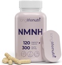 LongLifeNutri NMNH 300 mg (Dihidrotinamid Mononüotid) - 120 Vegan Capsules, 2Month Supply, NMN Alternative, NAD Supplement for Energy & Longevity, Lab Tested, Made in USA