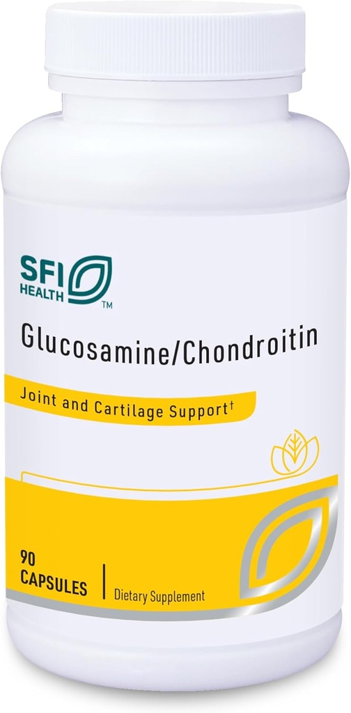Klaire Labs SFI Υγεία Glucosamine Chondroitin - Ένας δημοφιλής συνδυασμός για κοινή υποστήριξη, σόγια & γαλακτοκομικά-ελεύθερος (90 κάψουλες)