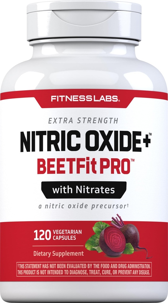 Fitness Laboratuvarları Nitrik Çimento Arıt Kök Kapsülleri | Nitrates | 120 Kont | Nitrik Çimento Precursor | Beetfit Pro | Vegetarian, Non-GMO, Gluten Free Supplement