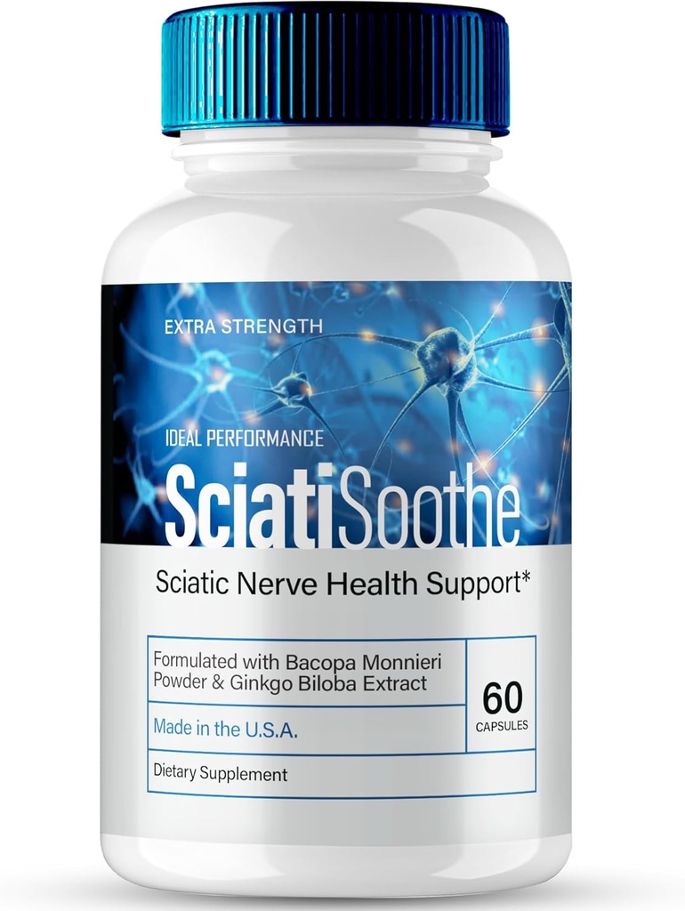 SciatiSoothe For Sciatica Capsules, Sciati Soothe Nerve Health Support, SciatiSoothe Supplement Advanced Formula, Nerve Support Pills - maksimum Güçlü - SciatiSoothe Yorumlar (60 Capsules)