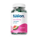 Bariatrik Fusion Iron Supplement for Women Anemia | Chewable Iron with Vitamin C | Watermelon Flavored Soft Chew | Stomach Ferrous Fumarate for Women and Men | Gluten Free | 60 Count
