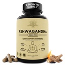 Organik Ashwagandha Root & Irish Sea Moss – 3,600 mg Ashwagandha Supplement with Black Seed Oil, & Burdock Root – Herbal Supplement for Energy, Calm, Mood, & Wellness, 120 Caps
