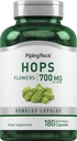 Piping Rock Hops Extract Supplement | 700 mg | 180 Capsules | Humulus Lupulus | Non-GMO, Gluten Free