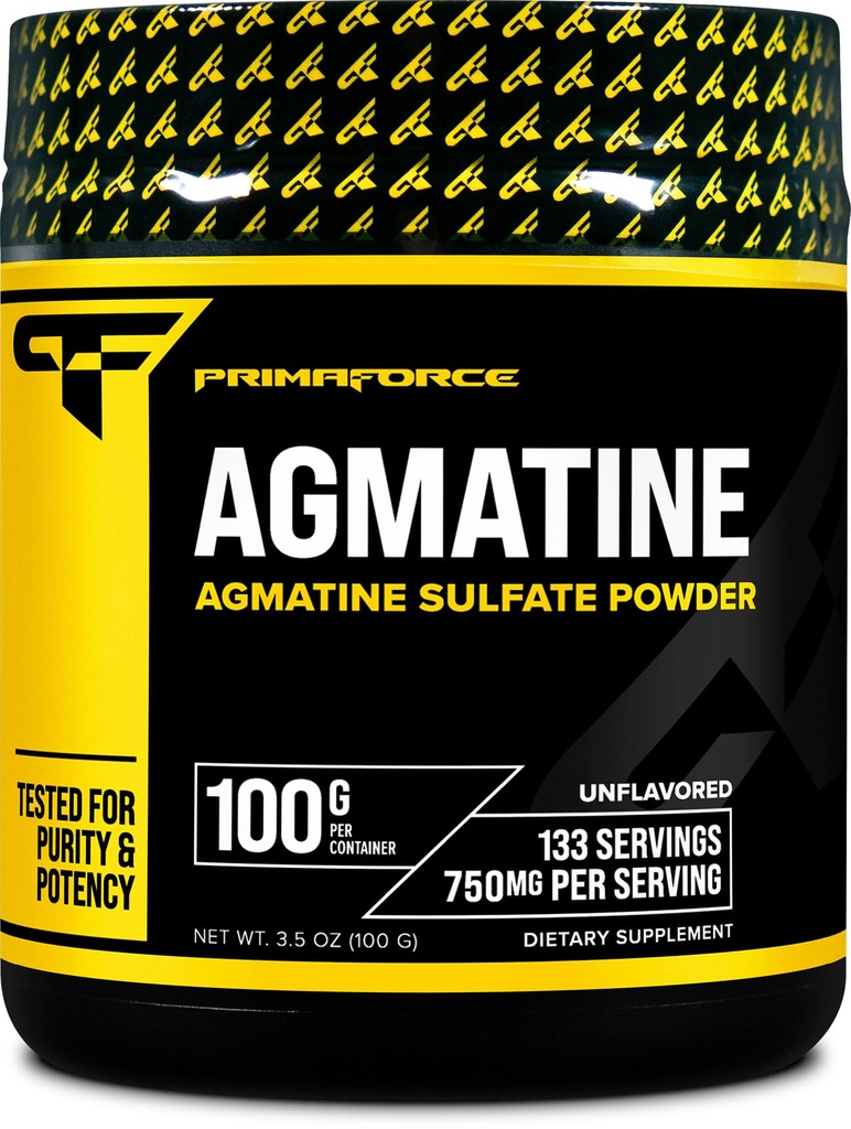 Primaforce Agmatine Sulfate Toz Supplement, 100 Grams – Nitrik Oksit Prodüksiyonu/Enhances Performansı