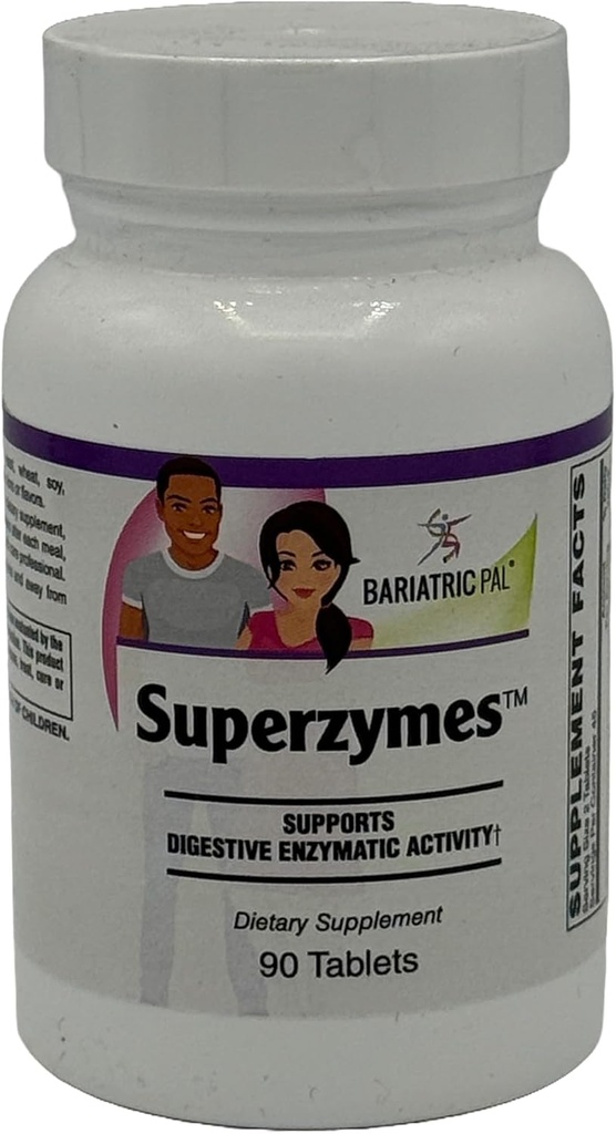 BariatricPal Superzymes Digestive Aid Tabletleri (90 Kont)