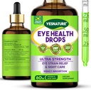 YESNATURE Eyebright Herb Eye Health Drops for Eye Strain Relief & Sight Care, Ultra Strength Eye Health Supplement
