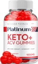 Platinum Keto ACV Gummies - Gelişmiş Formula Platinum Keto Plus ACV Gummies Apple Cider Vinegar Platinum ACV Gummies Diyetary Supplement Yorumlar Men Women (60 Gummies)
