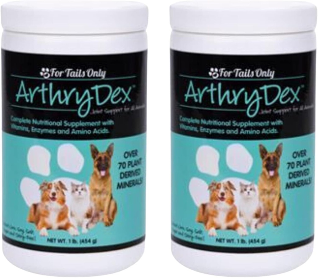 YOUNGITYEV Arthrydex Tamam Beslenme Supplement | Vitaminler Probiyotikler Enzymes | Evcil hayvanlar Sağlıklı Kemikler ve Ortaklar -1 lb Canister (Pack of 2)