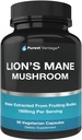 Organik Lions Mane Mushroom Capsules - 1800 mg Lion's Mane Mushroom Supplement in USA - Nootropic Brain Supplement and Immune Support - Lions Mane Extract Toz - 90 Veggie Caps