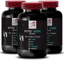 Egzersiz takviyesi - NITRIC OXIDE BOOSTER - erkekler için nitrik oksit takviyesi, stamina takviyesi, dayanıklılık artışı, egzersiz desteği, fitness enerjisi 3 Şişe 180 Tabs
