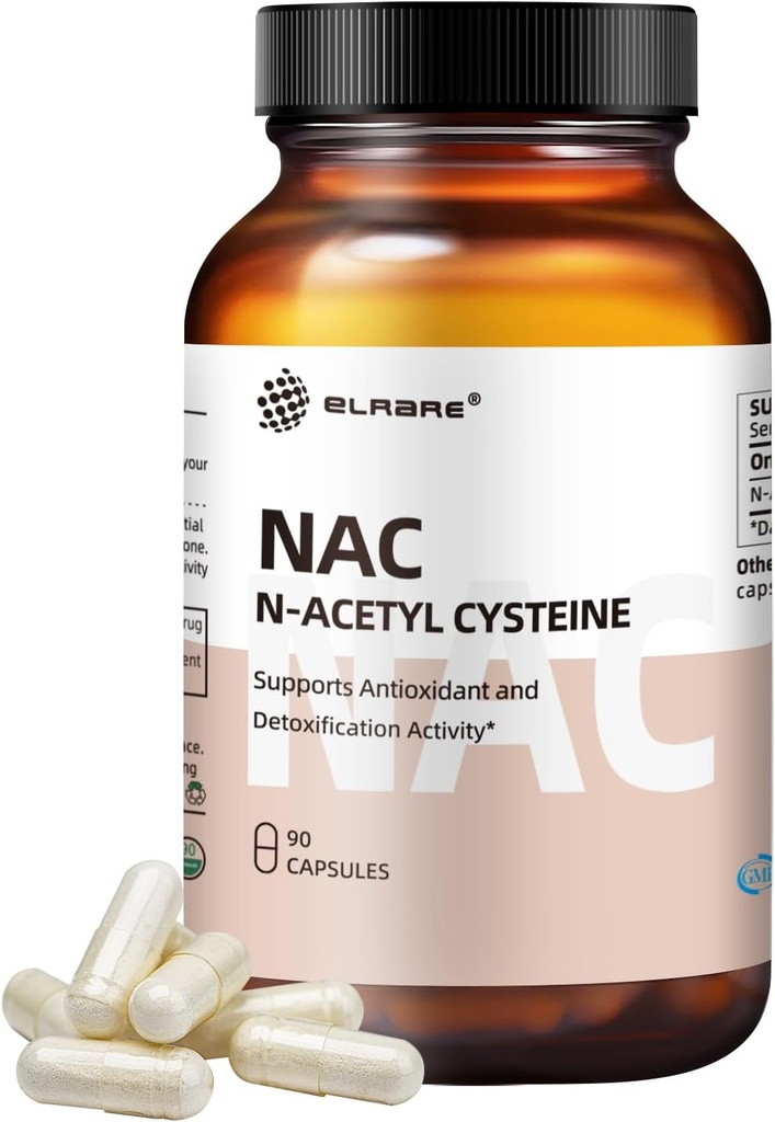 N-Acetyl-L-Cysteine (NAC) Tamam 450 mg,Antioxy,Promotes Liver&Kidney Detox,Deps Respiratory Health ve Immune Function,90 Capsules