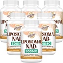 Liposomal NAD+ 500 MG Supplement, True NAD Plus Supplement, Superior Aborpsiyon, Boost NAD + Daha Verimli, Nicotinamid Riboside for Cellular Enerji, Sağlıklı Ağlama, 360 Hizmet
