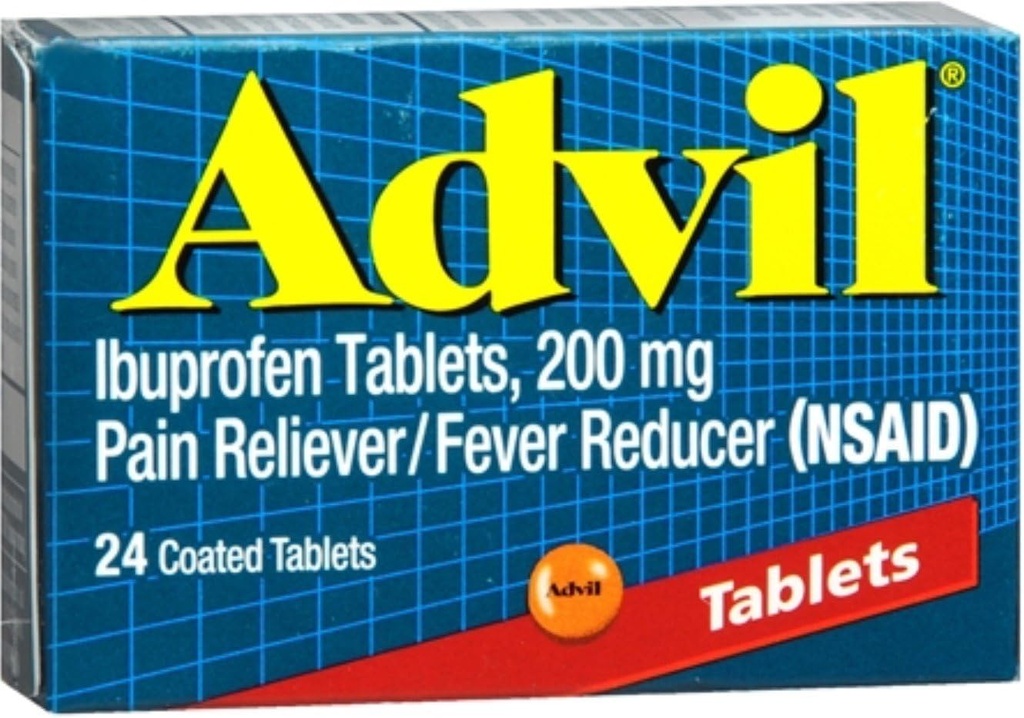 Advil 200 mg Tabletleri 24 ea (Pack of 5)