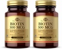Solgar Biotin 300 mcg - 100 Tablet, 2 Paket - Sağlıklı Skin, Nails & Hair - Non-GMO, Vegan, Gluten Free, Süt Free, Kosher - 200 Toplam Hizmetler