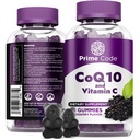 Prime Code CoQ10 200 mg & Vitamin C 250mg Gummies – Antioksi & Immune Support – Heart & Energy Supplement for Yetişkinler – Vegan, Non-GMO, Gluten-Free – Elder Flavor – 60 Gummies