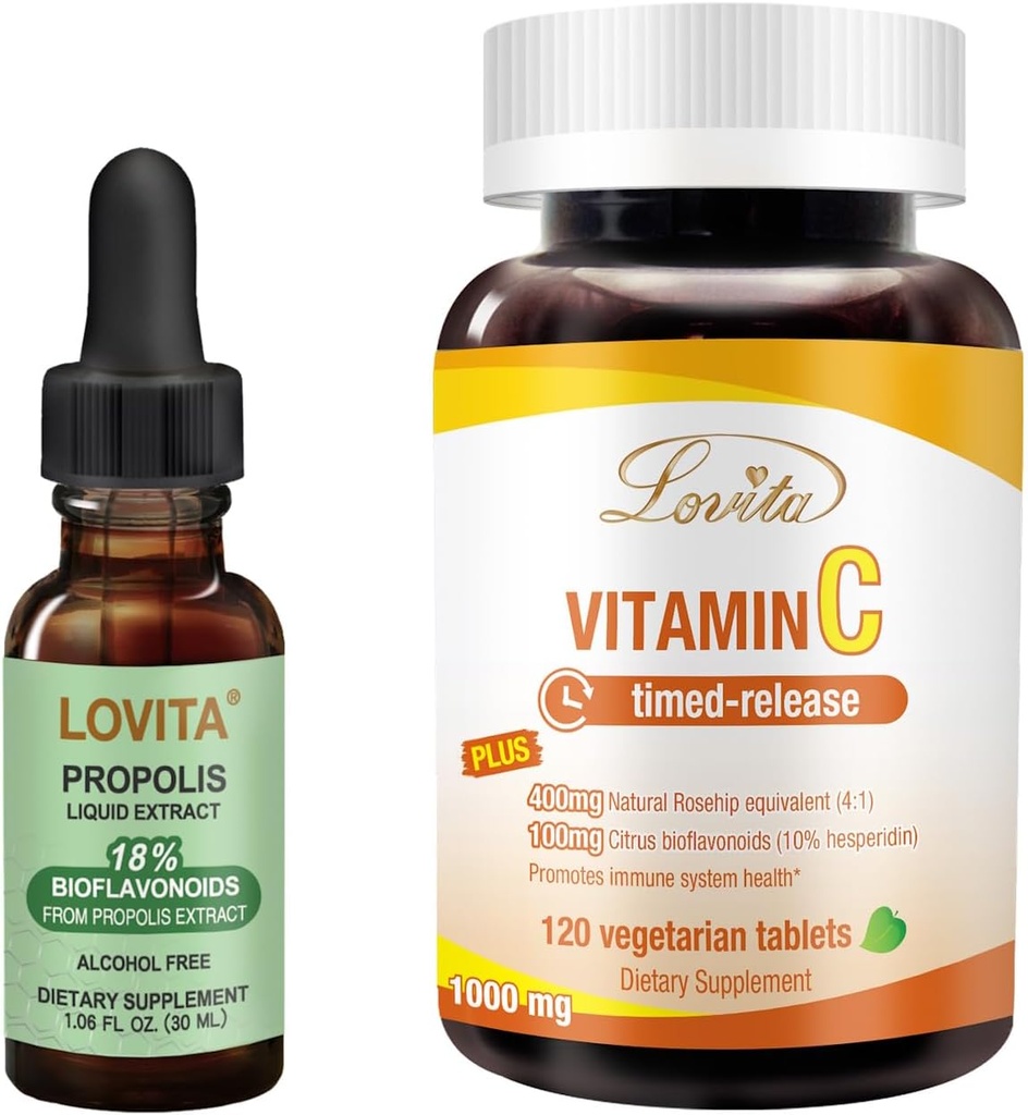 Lovita Bee Propolis Sıvı Türleme ve C Nutrient Supplements Sche