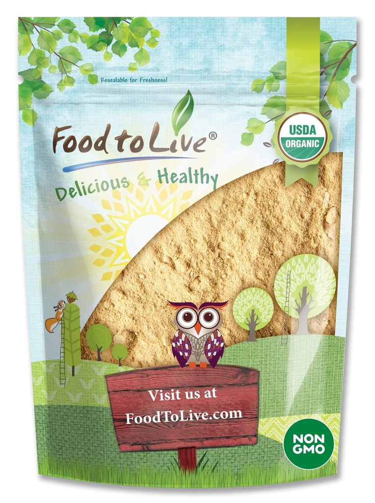 Yiyecek to Live Organic Maca Toz, 4 Ounces Gelatinized, Non-GMO, Kosher, Vegan, Bulk