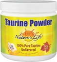 Nature's Life Pure Taurine Toz, Unflavored | Sulfur-Bearing Platinum Acid for Health Cardiovascular & Nerve Function Support | 335g, 1000 mg/serving