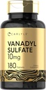 Carlyle Valvedyl Sulfate 10 mg | 180 Tablet Capsules | Chromium Picolinate | Vegetarian, Non-GMO, Gluten Free Supplement Supplement