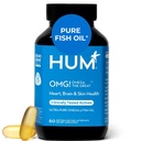 ΧΑΜ ΟΜΓ! Ωμέγα Το Μεγάλο Τριπλό Ωμέγα 3 Fish Oil Συμπλήρωμα για γυναίκες & άνδρες με βιταμίνη Ε, DHA & EPA, Δερματική Φροντίδα & Δερμάτινο Τόνο Υποστήριξη για την Υγεία Καρδιάς & Εγκεφάλου, Χωρίς Γλουτένη, Μη ΓΤΟ, 60 Softgels