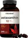 DoğaBell Astaxanthin 12mg, 240 Softgels | Doğal Antioksidan Mikroalgae (AstaX) | Destekler Göz, Skin & Hücre Sağlığı | Max Strength, 4 Ay Supply | Non-GMO, Gluten Free