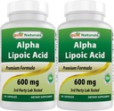 En İyi Doğallar - Alfa Lipoic Asit (ALA) - 600 mg (120 Kont (Pack of 2))