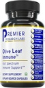 Premier Research Labs Olive Leaf Immune - Olive Leaf Extract Capsules, Τα Χάπια Ελιάς με Φυτοθρεπτικό Ολουροπείνος, Φυτικό συμπλήρωμα για την υποστήριξη του ανοσοποιητικού και της καρδιακής υγείας - 60 κάψουλες χορτοφάγων
