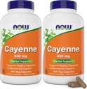 Şimdi Cayenne (Capsicum annuum) 500 mg, 360 Veg Capsules (Pack of 2)