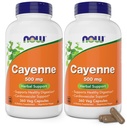 Şimdi Cayenne (Capsicum annuum) 500 mg, 360 Veg Capsules (Pack of 2)
