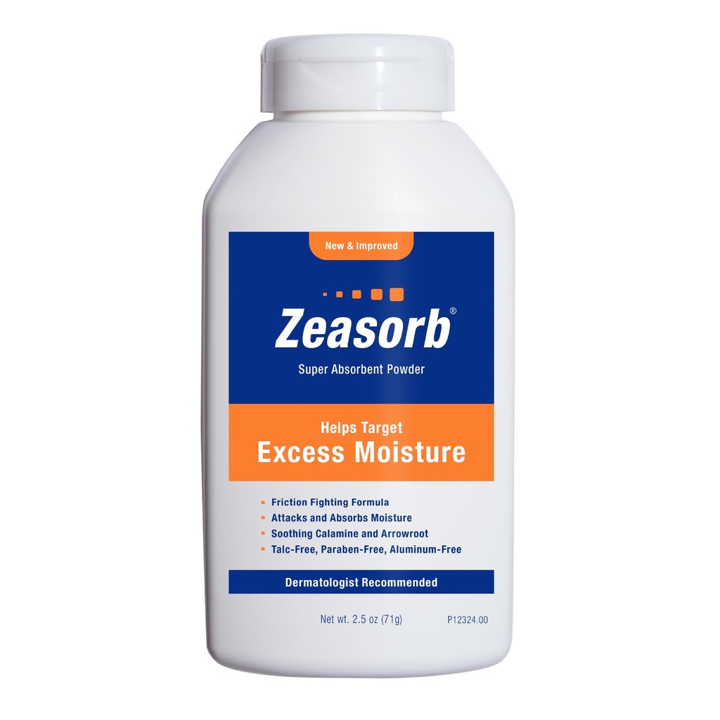Zeasorb Önleme, Super Absorbent Excess Moisture Toz Chafing & Itching, 2.5 Oz