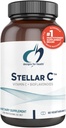 Σχέδια για την υγεία Stellar Vitamin C + Quercetin Συμπληρώματα - Εσπεριδοειδή Bioflavonoids + Quercetin με βιταμίνη C και ψευδάργυρο για την ενισχυμένη ανοσοποιητική υποστήριξη και βέλτιστη απορρόφηση (90 κάψουλες)