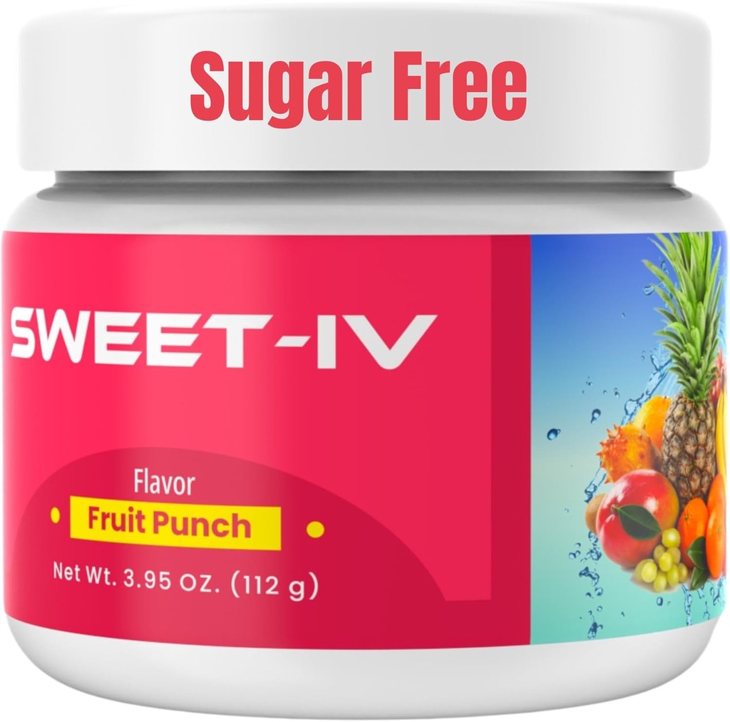Sweet IV Electrolyte Toz – 3.9g Servis Flavored Drink Mix, Copper – 40 Spor Enthusiasts, sporcular için Magnezyum Toz - Lezzetli ve Yenileme (Fruit Punch)