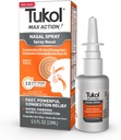 TUKOL Max Action Nasal Spray, Oxymetazoline Nasal Decongestant Spray for Yetişkinler, Fast Thingsy Nose & Sinus Congestion Relief, 12 Saat Nose Spray Decongestant, 0,5 fl oz