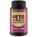 3X Büyük Sonuçlar - Keto + ACV Detox Cleanse - 3 Ay Supply - Body Cleanse Detox - Kolon Cleanse - Advanced Keto Detox Cleanse Formula Fiber - Destek Digestion & Immune Health