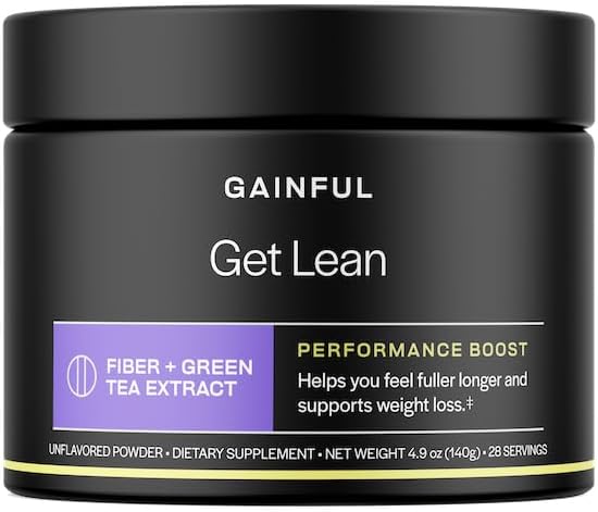 Επικερδής Get Lean Performance Boost, Πράσινο τσάι εκχύλισμα Fiber συμπλήρωμα, σκόνη ποτό Mix για την υγεία των ούρων, FiberSMART από Cassava Root, High Fiber Antioxidant Πλούσια Formula, Unflaved, 28 Υπηρεσίες