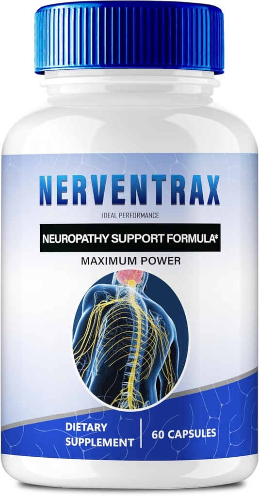 Nerventrax Brain Συμπληρώματα μνήμης και κάψουλες εστίασης, Nerventrax Advanced Formula Brain Health Pills Maximum Strength Nerven Trax Όλα τα χάπια φυσικής υποστήριξης, Nerventrax Κριτικές (60 κάψουλες)