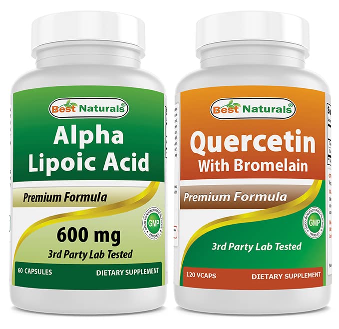 En İyi Doğallar Alpha Lipoic Acid 600 mg & Quercetin with Bromelain