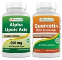 En İyi Doğallar Alpha Lipoic Acid 600 mg & Quercetin with Bromelain