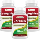 Best Naturals L-αργινίνη 500mg 250 κάψουλες (250 Count (Pack of 3))