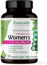 EMERALD LABS Γυναικεία 1-Daily Multi-Multivitamin για γυναίκες - Περιλαμβάνει ασβέστιο, ψευδάργυρο, βιταμίνη Β & More - Συμπλήρωμα υποστήριξης οστών & ανοσοποιητικών* - Χωρίς γλουτένη - 30 κάψουλες λαχανικών