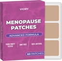 Menopause Relief Patches (160 of 60) - 100% Doğal Patch - Biotin, D, Turmeric Curcumin, B12 - Geliştirilmiş Formula
