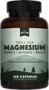 Doğal Rhythm Triple Calm 150 mg - 120 Capsules - Magnezyum Glycinate, Malate ve Taurate ile Magnezyum Kompleksi Eks. Rest ve Relaxation'ı desteklemek için Calming Mix.