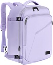MATEIN Women, 40L Heavy Duty Travel Backpack Airplane Onaylandı, Basit Moda Günü paketi, Frequent Traveler Hediyeleri, Işık Mor Mor