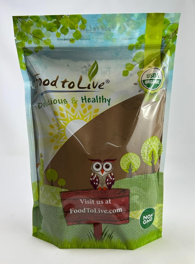 Yiyecek to Live Organic Chaga Mushroom Toz, 2.5 Pounds – All Natural Vegan Superfood for Immunity and Holistic Wellness. Antioksis ve Nutrient-Packed'de zengin. -GMO. 100% Saf. Kosher