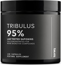 Tribulus Terrestris for Men - Ultra High Potency 25:1 Extract with 95% Saponins - 1300mg Pure & Concentrated Formula - Third-Party Lab Tested for Purity & Quality - 120 Capsules