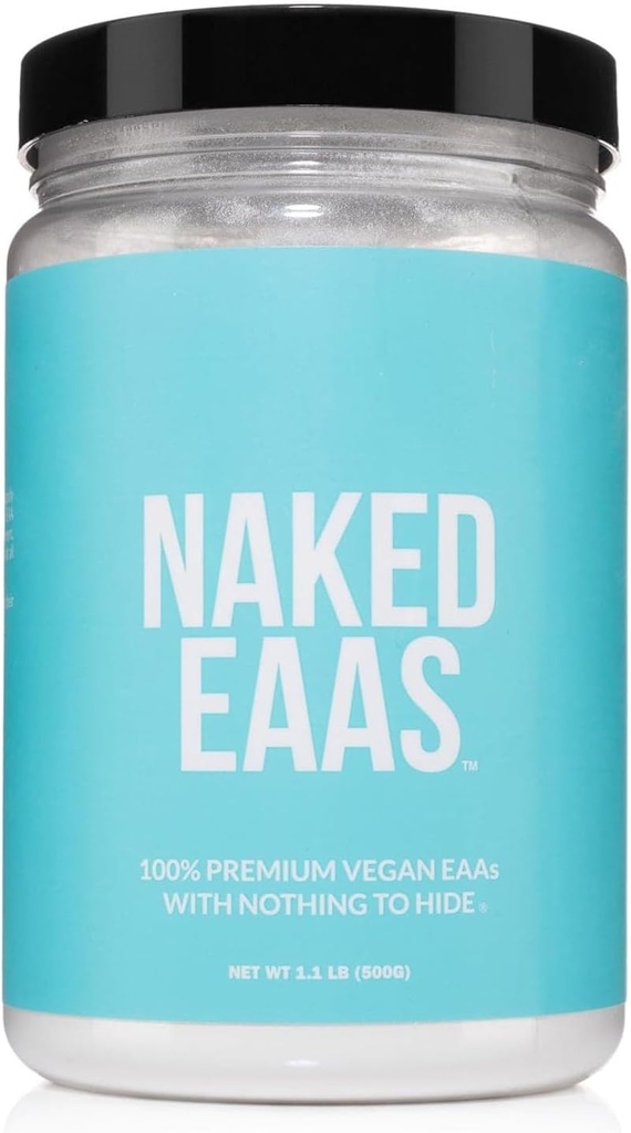 NAKED EAAsEnergy Acids Toz - 50 Hizmet - Vegan Unflavored Essential Amino Asits 500 Grams - Anlaşılan Tüm Doğal EAAs Toz Tamamlandı